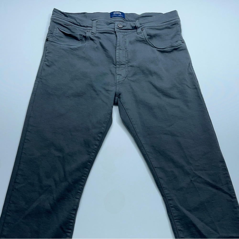 Cesare Attolini 5 Pocket Pants Mens Size 36x30 Gray Stretch Cotton Made In Italy